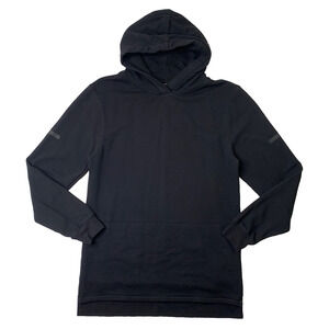 IKEA Hoodie Mens S Small Black Cotton Blend Long Sleeve Pullover Sweatshirt